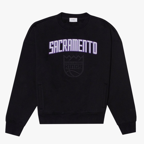 Sacramento Kings Embossed Crewneck Sweater by Authmade - S - Picture 2 of 14
